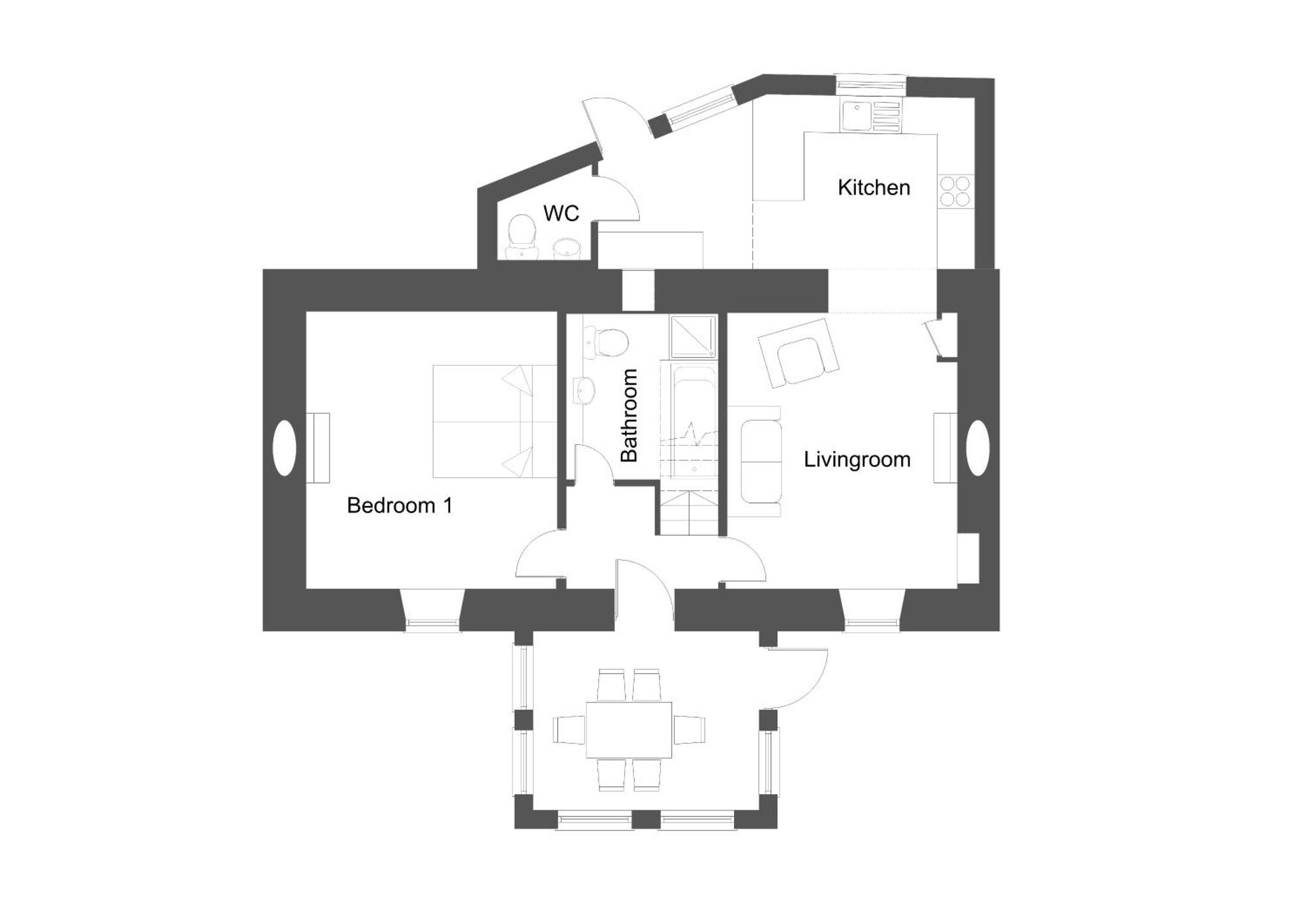 Mike'S 3-Bedroom Countryside Cottage Alness Εξωτερικό φωτογραφία